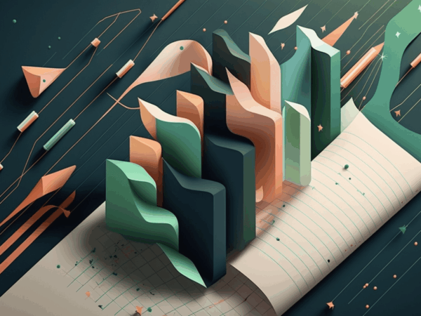 AI-generated abstract image with modular structures