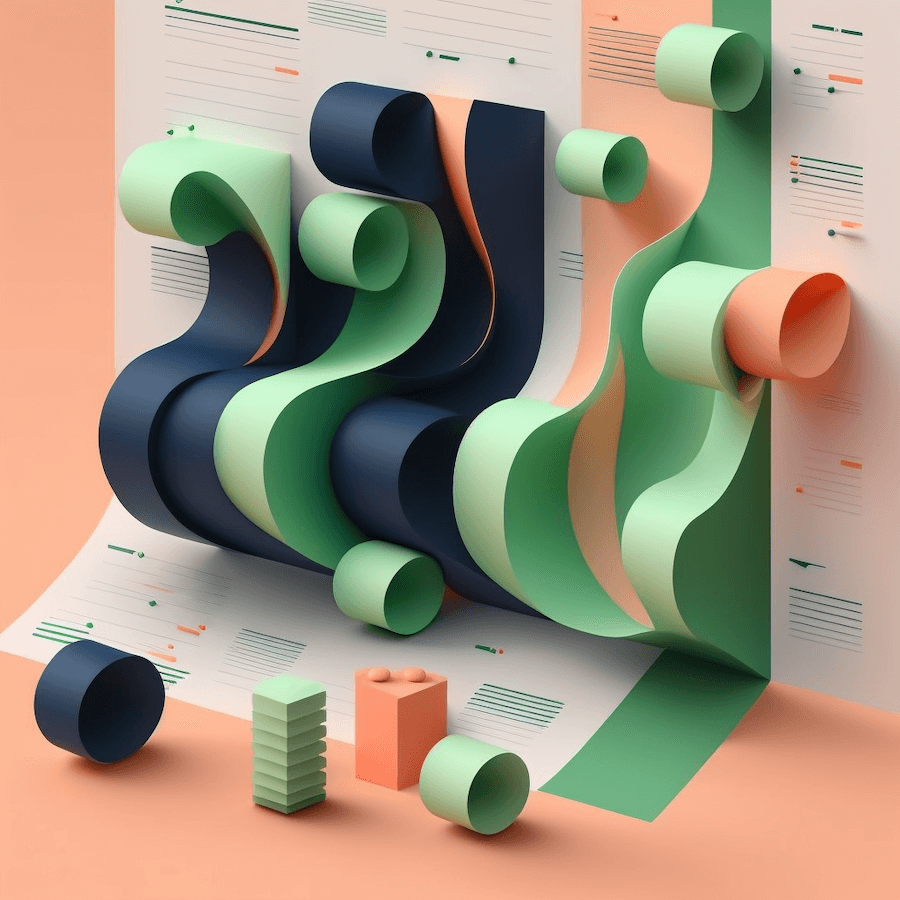 abstract illustration representing contract management and procurement