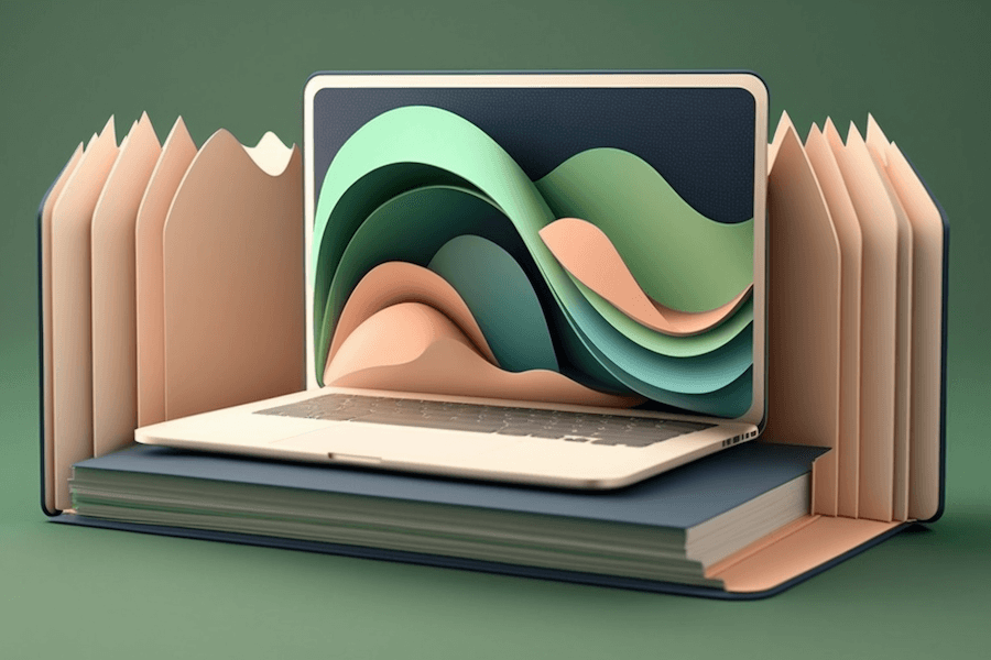 illustration representing contract management software