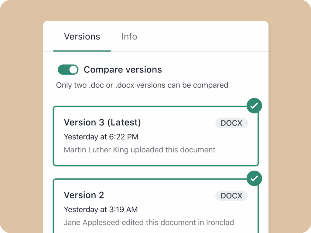 compare revisions by two users