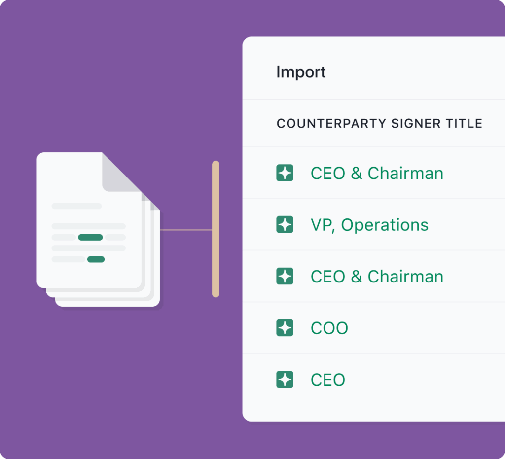 abstracted view of contracts being broken into metadata