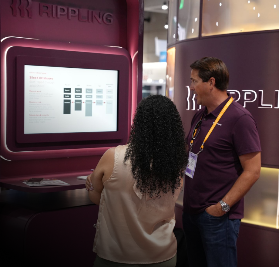 rippling trade show event