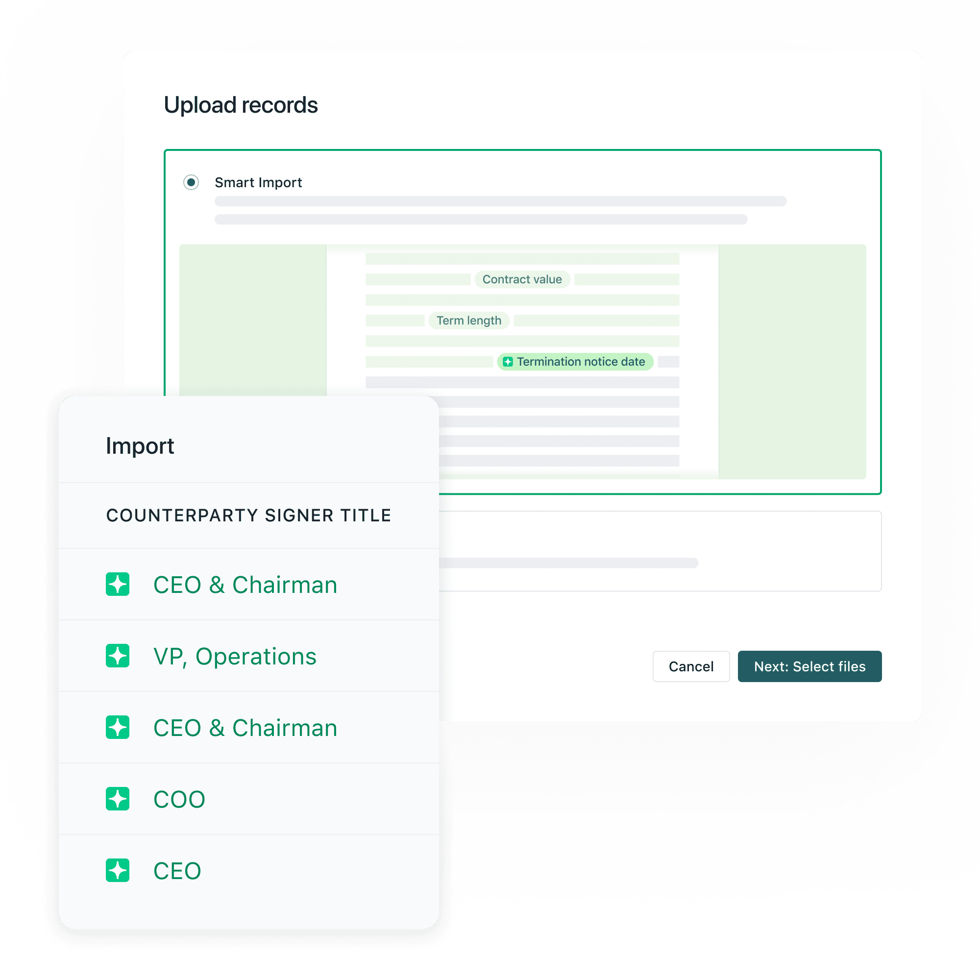 Ironclad Smart Import UI