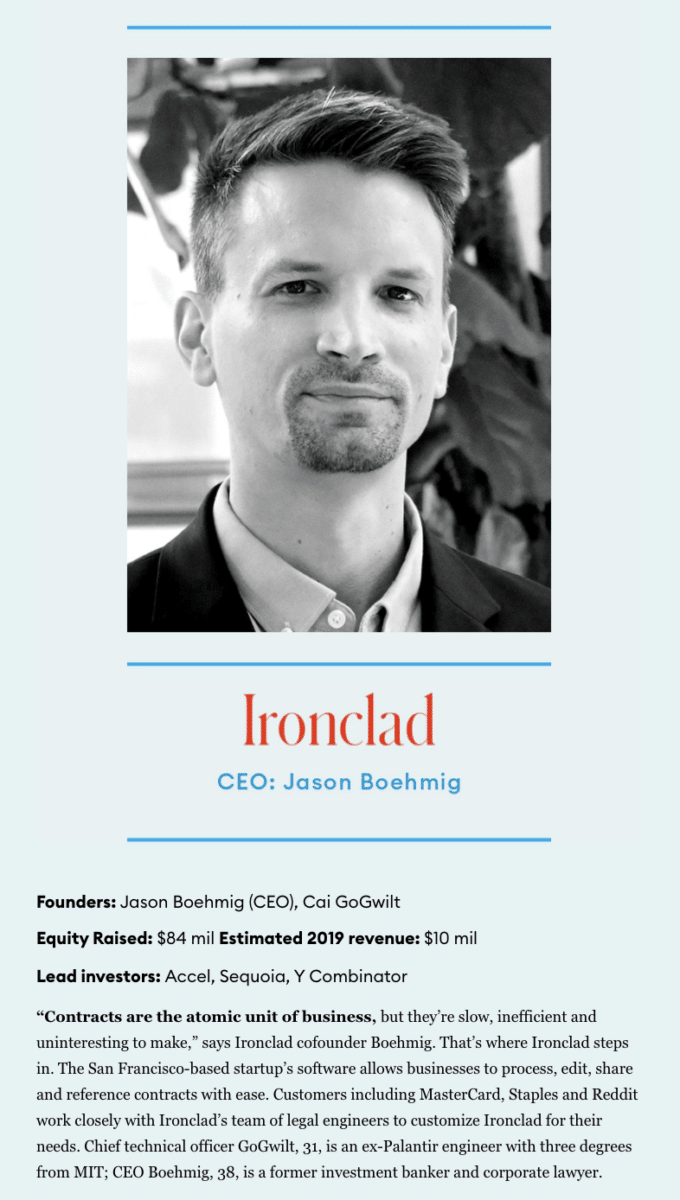 Jason Boehmig - CEO, Ironclad, Inc. 
