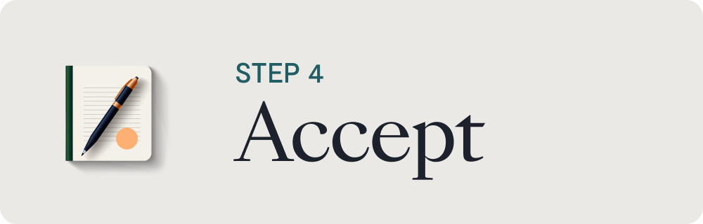 an image of the word "accept"