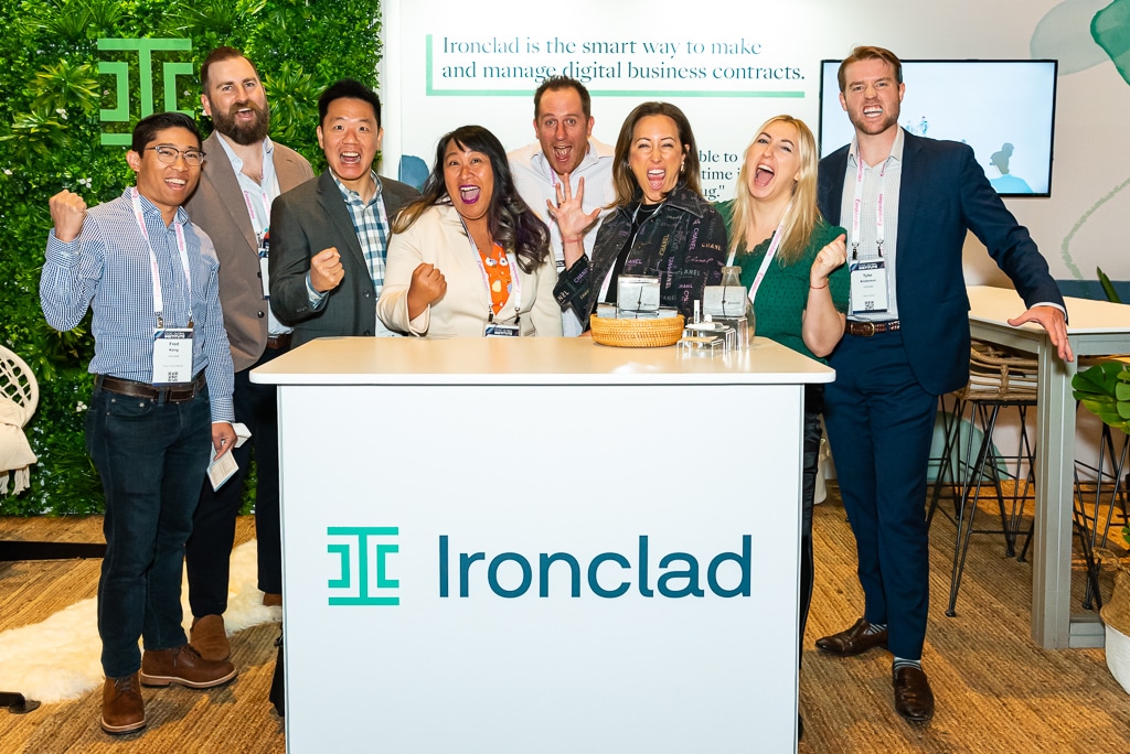 a few ironclad team members at conference