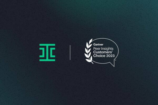 gartner peer insights and ironclad logo on white background