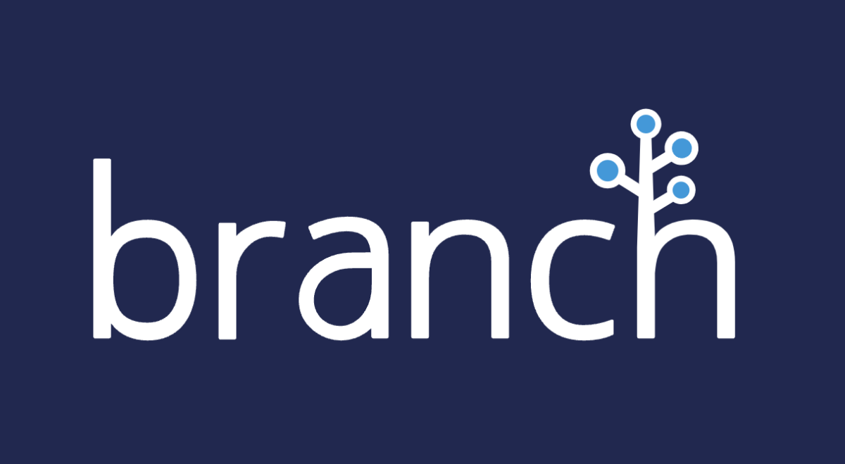 branch logo on navy background