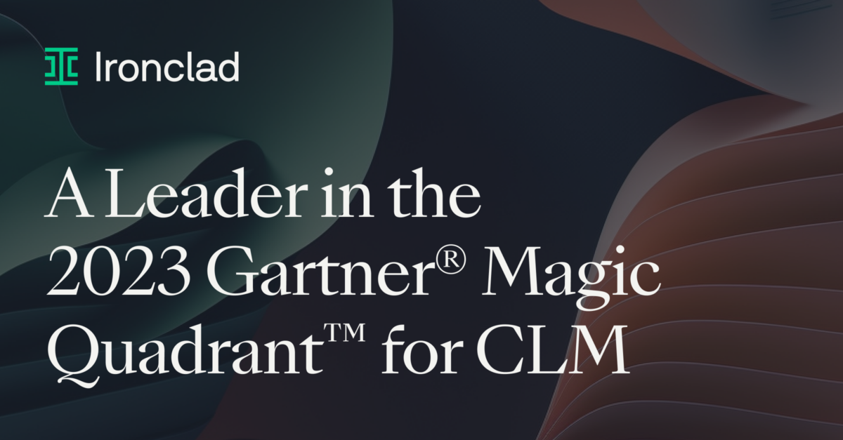 Ironclad | A Leader In October 2023 Gartner Magic Quadrant For CLM