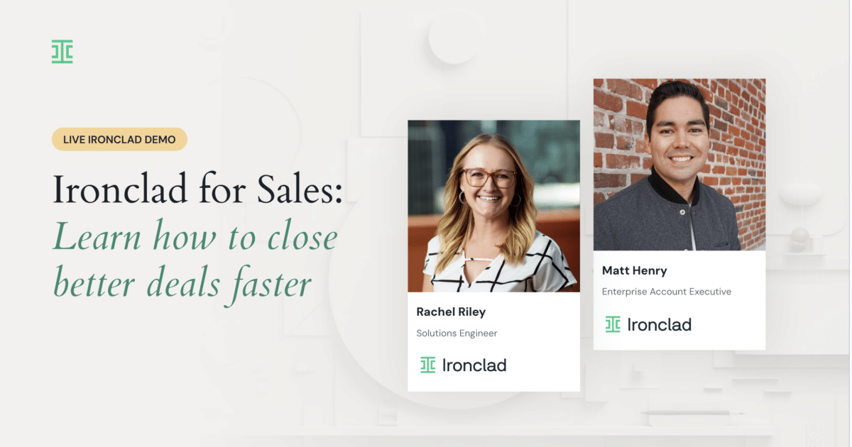 On Demand: Ironclad for Sales: Learn how to close better deals faster