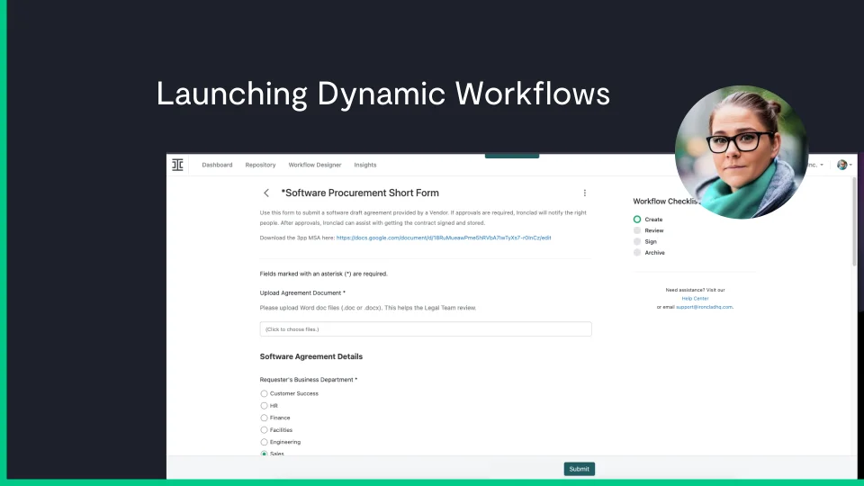 title card for product feature of launching workflows