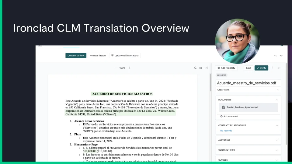 title card for the clm translation product feature