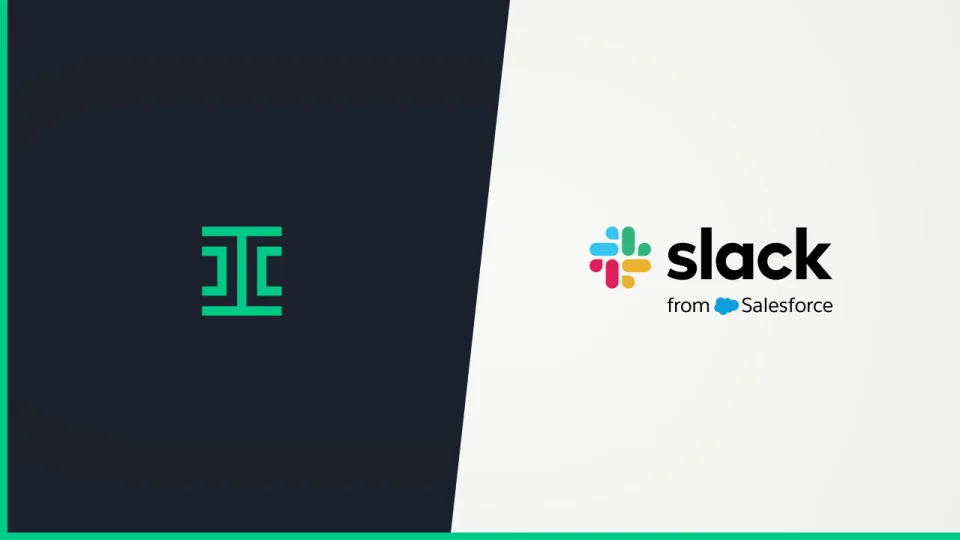 title card for the ironclad and slack product integration demo video