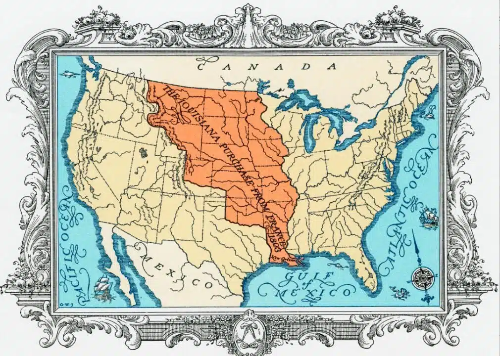 Map of the Louisiana Purchase